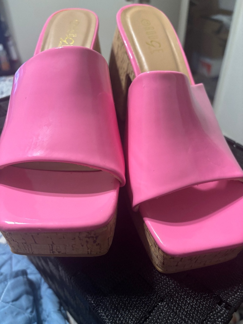 Size 12 Pink Platform Mules